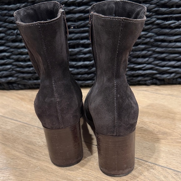 La CANADIENNE Black Suede Ankle Booties - Picture 3 of 4